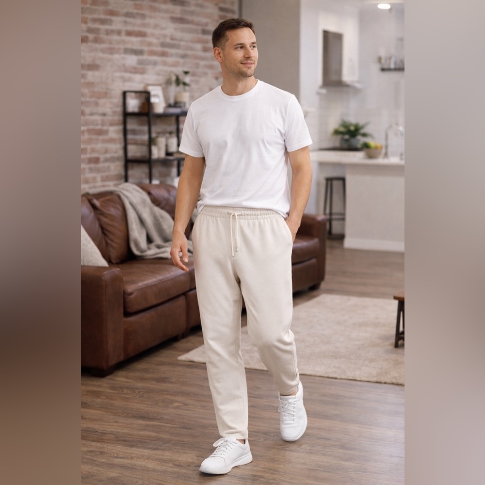 ZARA Men Jogger Sweatpants Size XL Elastic Waist Drawstring - Picture 5 of 5